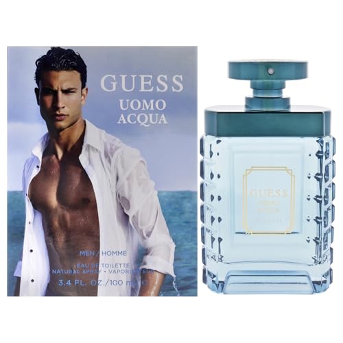Guess Uomo Acqua Eau de Toilette Cologne Spray For Men, 3.4 Fl. Oz. - imagen 3