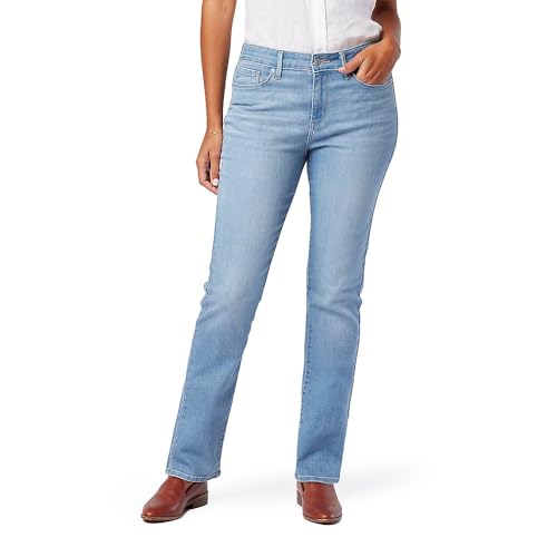 Levi Strauss Signature Gold Women's '03 Essential Mid-Rise Straight Jeans (Also Available in Plus), Midsummer, 4 Long - imagen 3