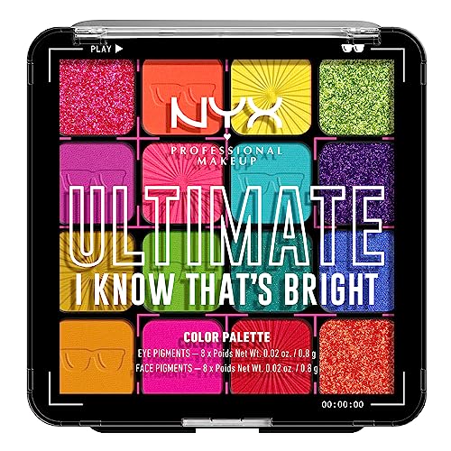 Paleta de Sombras NYX PROFESSIONAL MAKEUP Ultimate, Paleta de Sombras para Ojos - I Know That's Bright - imagen 4