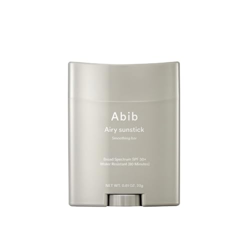 Barra de Protección Solar Abib Airy Sunstick SPF50+ de Amplio Espectro, Protector Solar Semimate para Piel Grasa y Mixta, Resistente al Agua, 0.81 oz - imagen 3