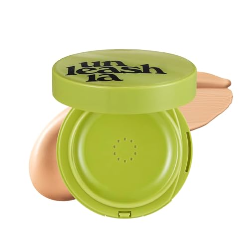 Cushion Maquillaje Unleashia Healthy-Green - 15g, Cobertura Ligera y Construible, Vegano, Acabado Satinado Natural (27W) - imagen 3