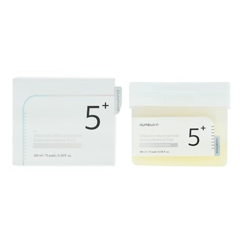 numbuzin No.5 Almohadillas Faciales Concentradas de Niacinamida y Glutatión, 70 Pads, PHA y LHA para Piel Radiante, 180 ml - imagen 1