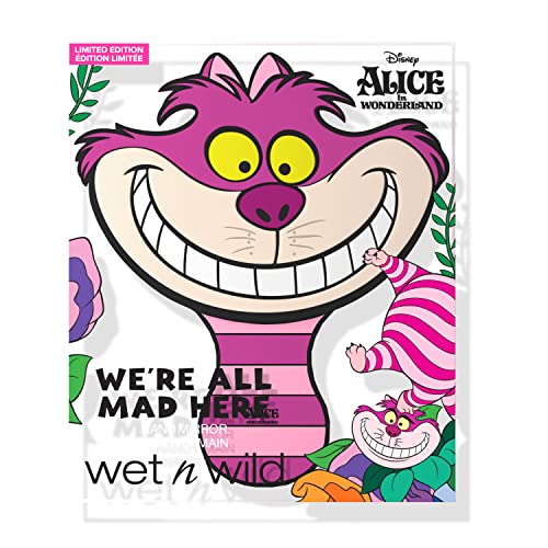 Espejo de Mano Portátil y Versátil Wet n Wild de la Colección Alicia en el País de las Maravillas - Con Mango Cómodo We're All Mad Here - imagen 2