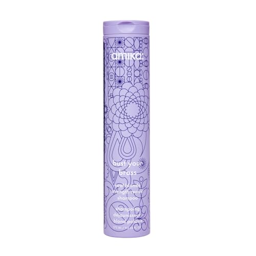 shampoo reparador para cabello rubio frío amika bust your brass, 275 ml - imagen 3