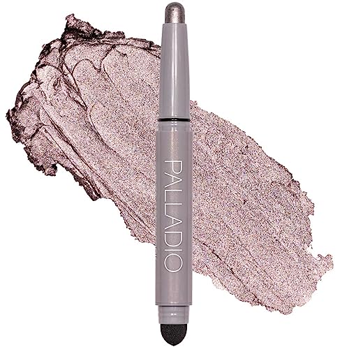 Pencil de Sombra de Ojos Impermeable Palladio con Esponja Difusora, Larga Duración, Resistente a Manchas y Pliegues, Tonos Mate y Brillantes - imagen 1