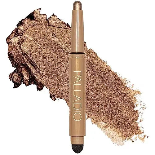 Palladio Lápiz de Sombra de Ojos Impermeable con Esponja Difusora, Fórmula Resistente al Agua, Acabado Mate y Brillante, Sombra de Ojos Construible - imagen 1