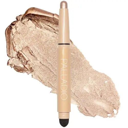 Palladio Lápiz Sombra de Ojos Impermeable con Esponja Difusora, Fórmula Resistente, Acabado Mate y Brillante, Sombra de Ojos Construible (Champagne - imagen 3