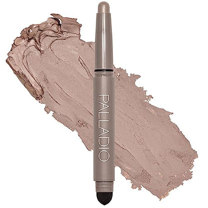 Lápiz de Sombra de Ojos Waterproof Palladio con Esponja Difusora, Larga Duración, Resistente a Manchas y Pliegues, Tonos Mate y Brillantes (Matte - imagen 2