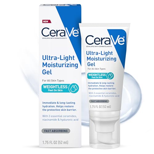 CeraVe Gel Hidratante Ultra Ligero, Hidratante Facial para Hombres y Mujeres con Ceramidas, Niacinamida, Ácido Hialurónico, Sin Fragancia, Libre de - imagen 3