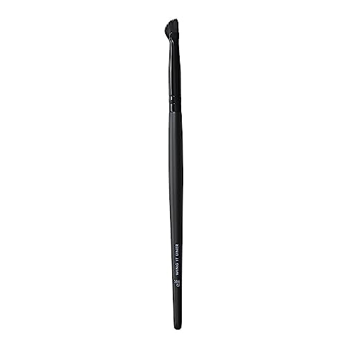 Brocha para Delineado Curvo e.l.f. Wing It, Brocha para Crear un Look de Ojos alado Preciso, Cerdas Sintéticas, Vegana y Libre de Crueldad - imagen 1