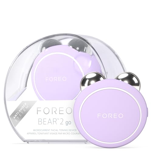 FOREO BEAR 2 go - Travel-friendly Toning Microcurrent Facial Device - For Fine Lines & Wrinkles - Anti Aging - Face Sculpting - Instant Full Face Lift - imagen 1