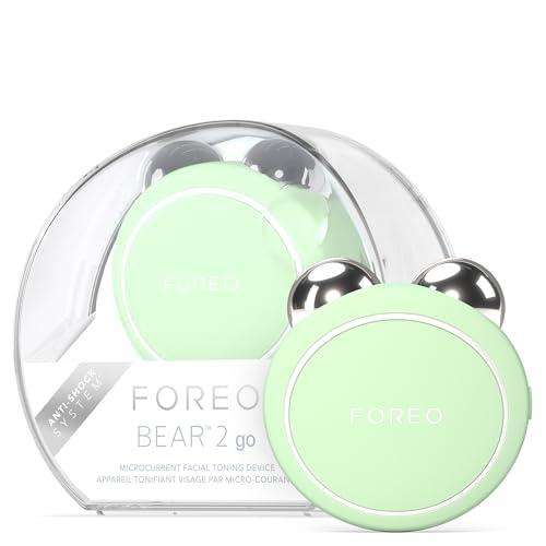 FOREO Bear 2 go - Dispositivo Facial Microcorriente Compacto para Tonificación - Antienvejecimiento - Esculpido Facial - Color Pistacho - imagen 4