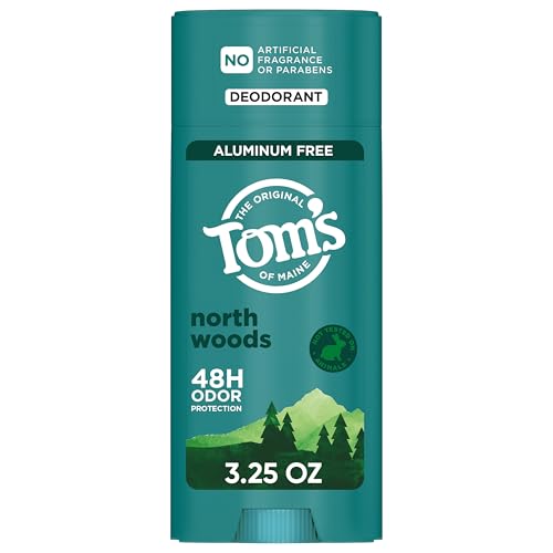 Desodorante Natural Tom's of Maine North Woods para Hombres y Mujeres, Libre de Aluminio, Sin Fragancias Artificiales, 48 Horas de Protección contra - imagen 2