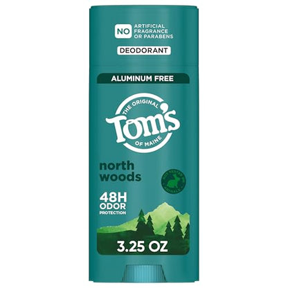 Desodorante Natural Tom's of Maine North Woods para Hombres y Mujeres, Libre de Aluminio, Sin Fragancias Artificiales, 48 Horas de Protección contra - imagen 4