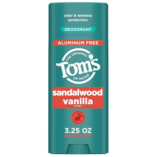 Desodorante Natural Sin Aluminio Tom’s of Maine Sandalwood Vanilla para Mujeres y Hombres | Protección contra Olores y Humedad | 3.25 oz - imagen 1