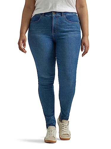 Jeans Skinny de Mujer Lee Plus Size Ultra Lux Comfort con Flex Motion, Talle 20 Plus Petite, Color Azul - imagen 3