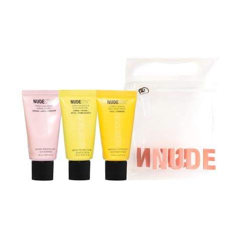 Nudestix Set de Cuidado de la Piel Citrus Renew de 3 Pasos – Kit de Tamaño de Viaje con Bálsamo Limpiador, Exfoliante y Hidratante/r - imagen 3