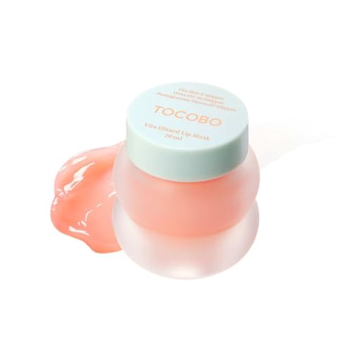 TOCOBO Vita Mascarilla Labial Glaseada – Mascarilla Vegana para Dormir, Hidratante para Labios Secos y Agrietados | Exfoliación Suave con PHA, 0.68 oz - imagen 1