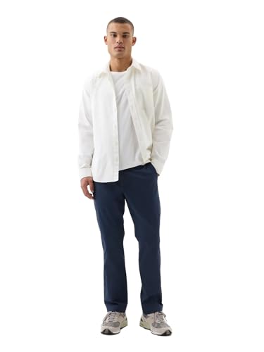 Pantalones Chino de Algodón para Hombre GAP Essential Fit Recto Color Caqui Vintage Navy 34X34 - imagen 1