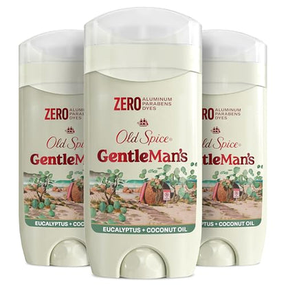Desodorante en barra Old Spice GentleMan's sin aluminio para hombres, frescura duradera 24/7, suave con la piel, aroma a eucalipto y aceite de coco, - imagen 2