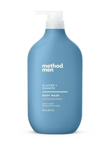 Gel de Ducha Method Men, Glacier y Granite, Libre de Parabenos y Ftalatos, Limpiadores de Espuma Rápida, Cruelty Free, 28 oz - imagen 1