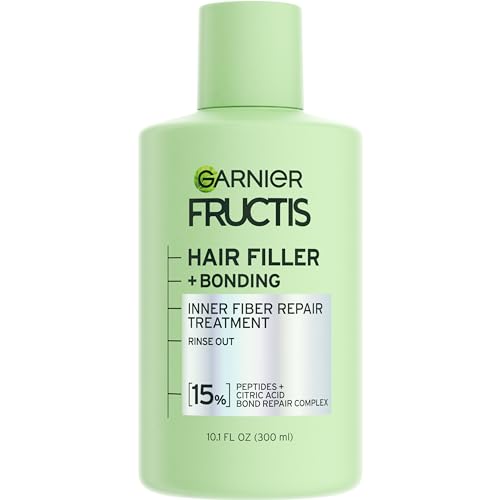 Garnier Fructis Tratamiento Pre-Champú Rinse Out Hair Filler Bonding con Complejo Reparador de Enlaces, 10.1 Fl Oz, 1 Unidad - imagen 3