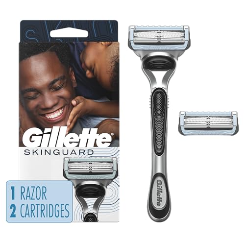 Gillette SkinGuard Afeitadoras para Hombre, 1 Mango de Afeitar y 2 Repuestos de Cuchillas, Diseñadas para Piel Sensible y Irritación al Afeitar - imagen 1