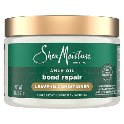 Acondicionador Sin Aclarado Shea Moisture Bond Repair con Aceite de Amla, Protege y Fortalece los Cabellos, Tecnología Hydroplex, 11 Fl Oz - imagen 1