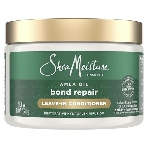 Acondicionador Sin Aclarado Shea Moisture Bond Repair con Aceite de Amla, Protege y Fortalece los Cabellos, Tecnología Hydroplex, 11 Fl Oz - imagen 3