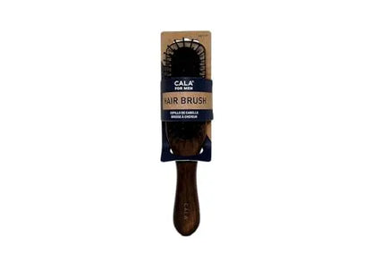 Cepillo de Pelo para Hombre Cala (Madera Oscura) - Flexible, Ecológico, Confortable y Antideslizante - imagen 3