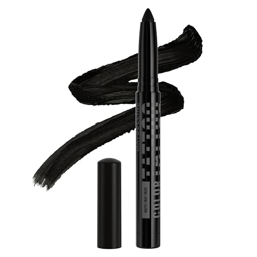 MAYBELLINE Color Tattoo Sticks Sombra de Ojos Multiusos, Maquillaje de Ojos de Larga Duración hasta 24HR, I am Rebellious (Negro Mate), 1 Unidad - imagen 4