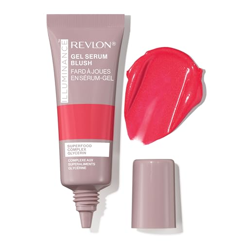 Revlon Illuminance Gel Serum Blush, Mejora el Volumen de las Mejillas, Acabado Radiante e Hidratación Todo el Día, 120 Striking Rose, 0.37 fl oz. - imagen 1
