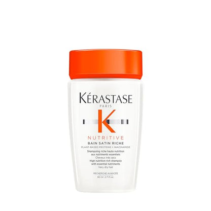 Champú KÉRASTASE Nutritive Bain Satin Riche, Limpia y Rehidrata Profundamente con Proteínas Vegetales y Niacinamida para Cabello Medio a Grueso y - imagen 3