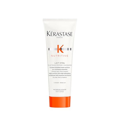Acondicionador Hidratante Kerastase Nutritive Lait Vital para Cabello Fino a Medio Seco - Ilumina y Desenreda Fácilmente, con Proteínas de Origen - imagen 3
