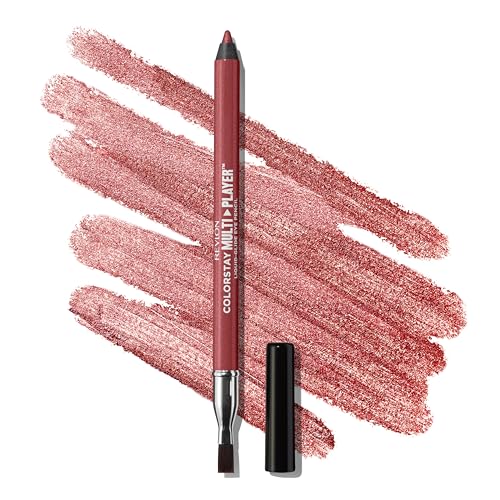 Lápiz de Ojos REVLON ColorStay Multiplayer, Maquillaje de Ojos Multiusos con Brocha, Textura Cremosa, Resistente al Agua, 406 Queen of Hearts, 0.03 oz - imagen 3