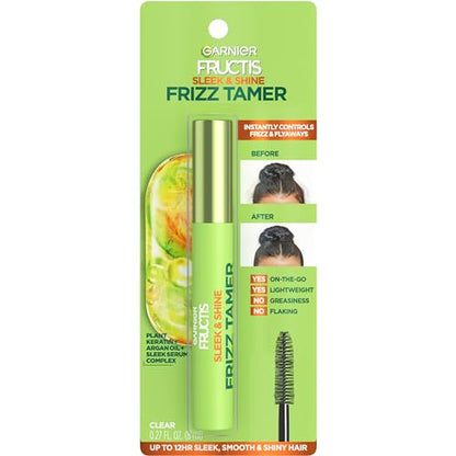 Sérum para el cabello Garnier Fructis Sleek & Shine, control de frizz y cabellos rebeldes, 0.27 Fl Oz - imagen 4