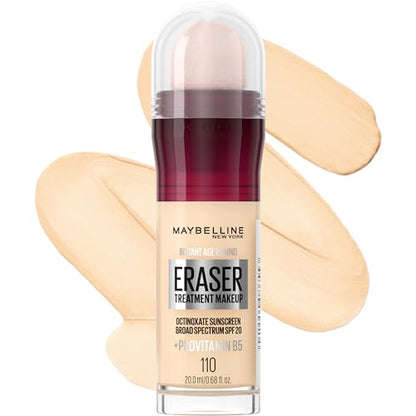 Base de Maquillaje Maybelline Instant Age Rewind Eraser con SPF 20 y ProVitamina B5 Hidratante, 110, 1 Unidad - imagen 3