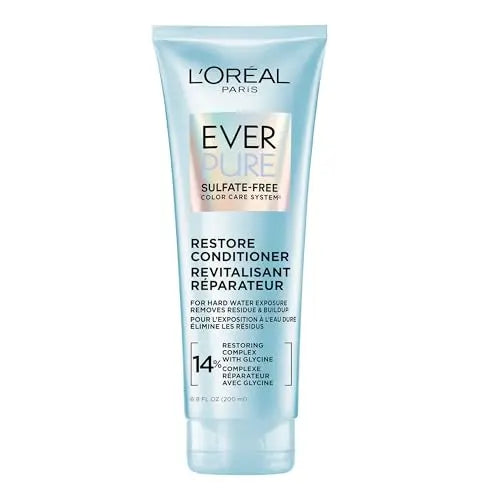 Acondicionador L'Oreal Paris EverPure Sin Sulfatos con Antioxidantes, Hidratante para Agua Dura y Acumulación de Estilo, 6.8 Fl Oz - imagen 1
