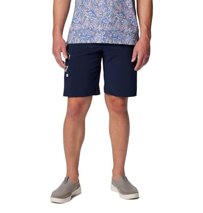 Short Columbia para Hombre Terminal Tackle II, Color Collegiate Navy/Blanco, Talla 48 - imagen 1