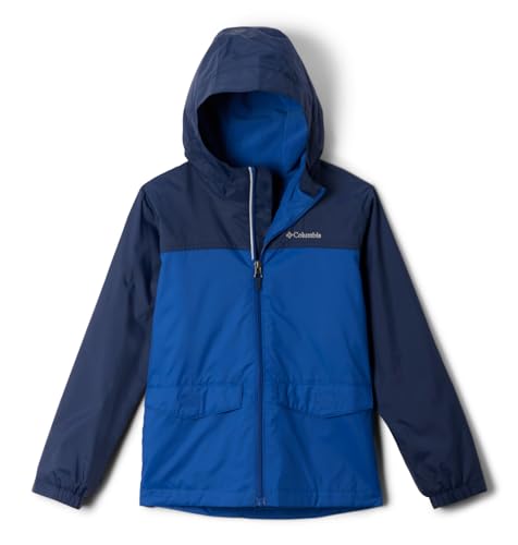 Chaqueta de lluvia Columbia para niños Rain-Zilla II, color Collegiate Navy/Mountain Blue, talla Mediana - imagen 1