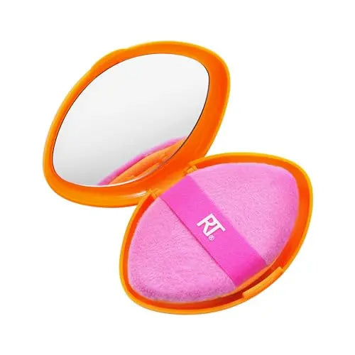 Real Techniques Miracle Puff 2 en 1 con Estuche de Viaje, Esponja de Maquillaje Dual, Banda Elástica, Para Líquidos, Cremas y Polvos, Paquete de 2 - imagen 3