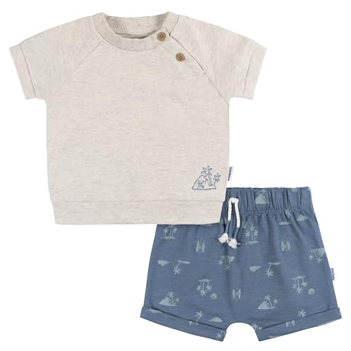 Conjunto de camiseta y pantalones cortos para bebé niño Gerber, Surf, 6-9 meses - imagen 1