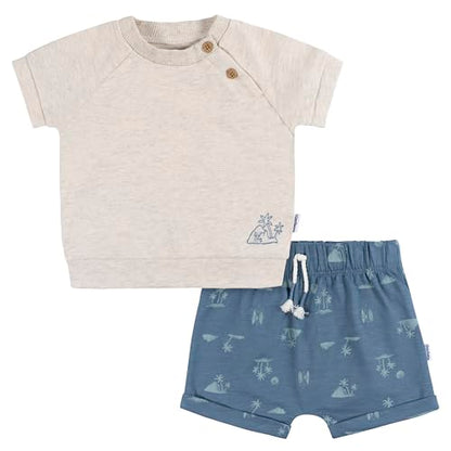 Conjunto de camiseta y pantalones cortos para bebé niño Gerber, Surf, 6-9 meses - imagen 4