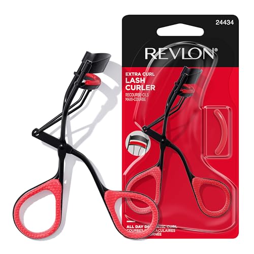 Revlon Rizador de Pestañas Extra Curl, Curva Dramáticamente Todo el Día, con Agarre Antideslizante, Fácil de Usar, 1 Unidad - imagen 1