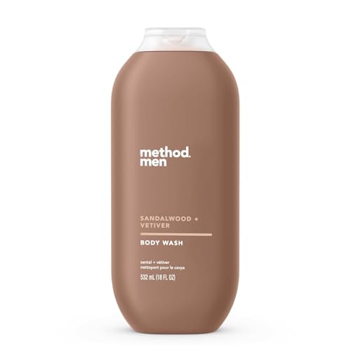 Gel de Ducha para Hombre Method, Sándalo + Vetiver, Libre de Parabenos y Ftalatos, 18 fl oz (Paquete de 1) - imagen 3