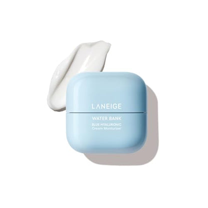 Crema Hidratante Mini LANEIGE Water Bank Blue Hyaluronic con Squalano y Ceramida: Crema Facial Coreana para Soporte de Barrera Cutánea, Probada por - imagen 3