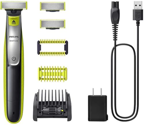 Philips Shaver OneBlade Face+Body, Trims, Edges, and Shaves Any Length, Bonus Blade Included, QP2834/60 - imagen 1