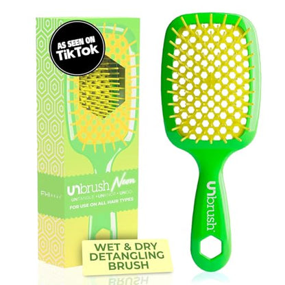 Cepillo Desenredante FHI Heat UNbrush para Cepillado Sin Dolor en Todo Tipo de Cabello Húmedo o Seco — Cerdas Anti-Estáticas DuoFlex, Mango Ligero, - imagen 3