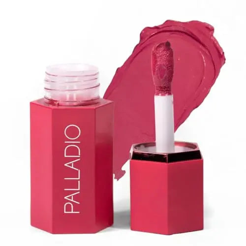 Palladio Rubor Líquido 2 en 1 para Mejillas y Labios, Fórmula Crema Ligera, Resistente al Desvanecimiento, Acabado Natural y Luminoso, Fucsia Profundo - imagen 1