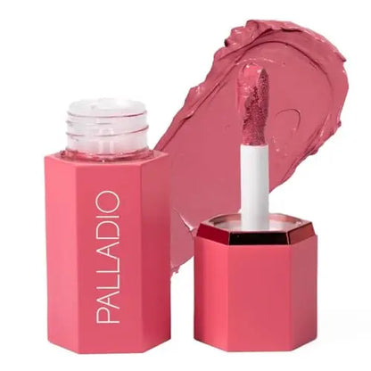 Palladio Rubor Líquido 2 en 1 para Mejillas y Labios, Fórmula de Crema Ligera, Resistente a Manchas, Acabado Natural y Radiante, Rosa Frío - imagen 1